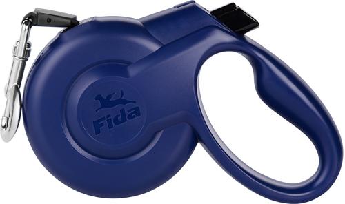 Show full view: FIDA Styleash Retractable Dog Leash, 10-ft long, Blue, X-Small slide 5 of 6