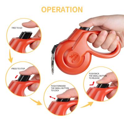 Show full view: FIDA Styleash Retractable Dog Leash, 10-ft long, Red, X-Small slide 3 of 6