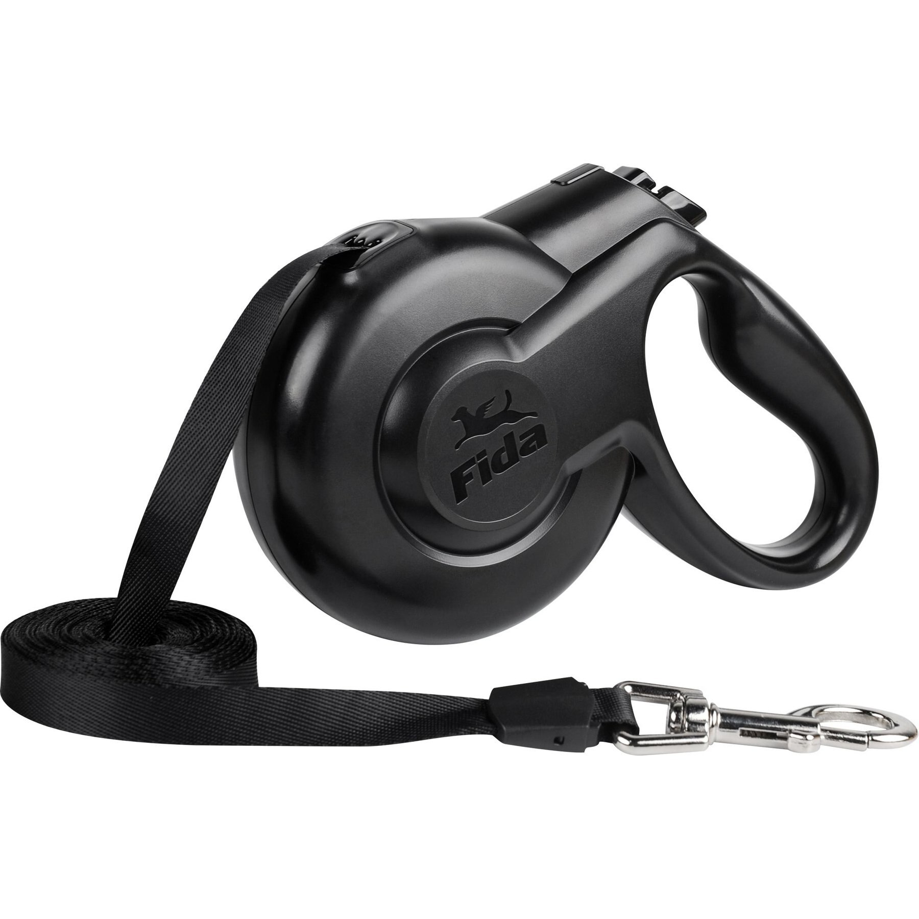 FIDA Styleash Retractable Dog Leash, 16-ft long, Black, Large