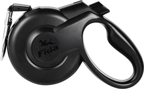 Show full view: FIDA Styleash Retractable Dog Leash, 16-ft long, Black, Large slide 2 of 8