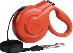 FIDA Styleash Retractable Dog Leash, 16-ft long, Red, Small