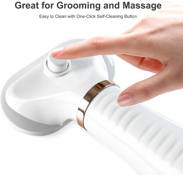 Show full view: Fido Fave Dog Grooming Hair Dryer with Slicker Brush, White, Medium slide 4 of 11