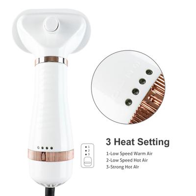 Show full view: Fido Fave Dog Grooming Hair Dryer with Slicker Brush, White, Medium slide 5 of 11