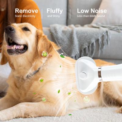 Show full view: Fido Fave Dog Grooming Hair Dryer with Slicker Brush, White, Medium slide 8 of 11