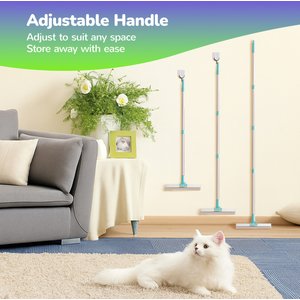 Fido Fave Dual-Sided Pet Hair Removal Carpet Rake, Blue