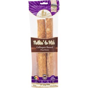 Fieldcrest Farms Nothin' To Hide Large Roll 10-inch Bacon Flavor Dog Chews, 2 count