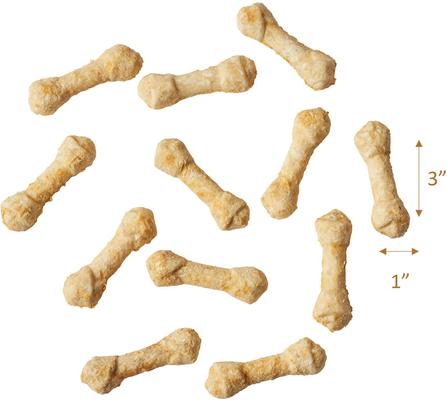 Show full view: Fieldcrest Farms Nothin' To Hide 3-inch Ultra Knotted Bone Chicken Flavor Dog Chews, 12 count slide 4 of 5