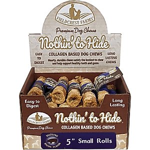 Fieldcrest Farms Nothin To Hide 5-in Roll Bacon Dog Treats, 1 count