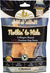 Fieldcrest Farms Nothin To Hide 5-in Ultra Wishbone Chicken Dog Treats, 2 count