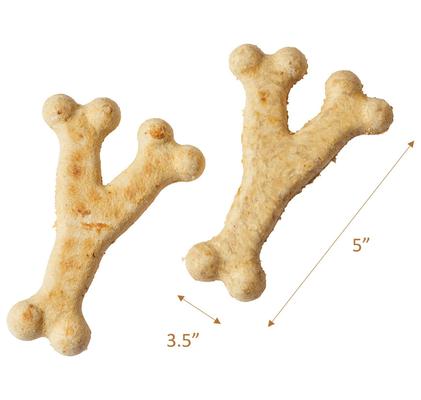 Show full view: Fieldcrest Farms Nothin' To Hide 5-inch Ultra Wishbone Chicken Flavor Dog Chews, 2 count slide 4 of 4