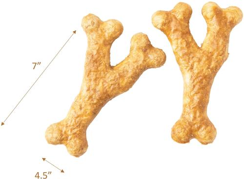 Show full view: Fieldcrest Farms Nothin' To Hide 7-inch Ultra Wishbone Chicken Flavor Dog Chews, 2 count slide 4 of 4