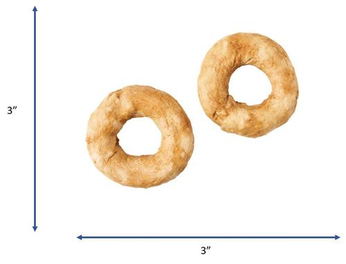 Show full view: Fieldcrest Farms Nothin' To Hide Bagel 3-inch Beef Flavor Dog Chews, 2 count slide 4 of 5