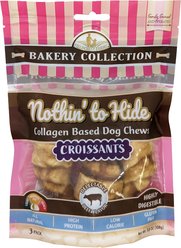 Fieldcrest Farms Nothin' to Hide Bakery Collection Croissant 3-inch Beef Dog Chew Treats, 3 count slide 1 of 4