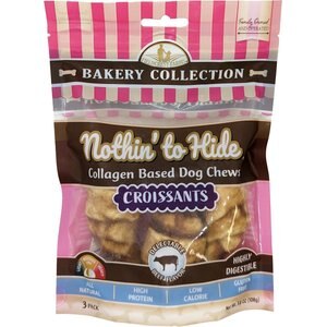 Fieldcrest Farms Nothin' To Hide Bakery Collection Croissant 3-inch Beef Flavor Dog Chews