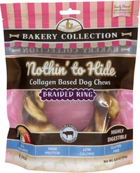 Fieldcrest Farms Nothin' To Hide Bakery Collection Braided Ring 5-inch Beef Flavor Dog Chews, Large, 1 count