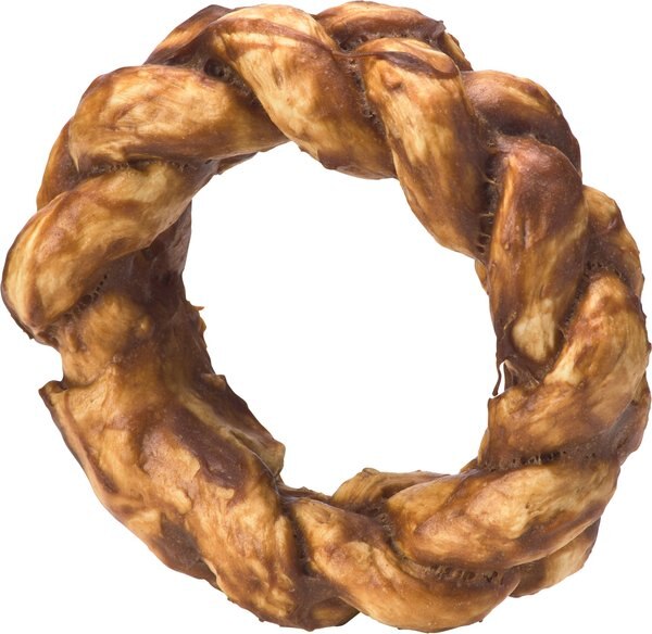 Fieldcrest Farms Nothin' To Hide Bakery Collection Braided Ring 5-inch Beef Flavor Dog Chews