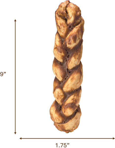 Fieldcrest Farms Nothin' To Hide Bakery Collection Braided Stix 5.5-inch Beef Flavor Dog Chews