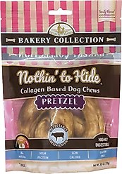 Fieldcrest Farms Nothin' To Hide Bakery Collection Pretzel 4-inch Beef Flavor Dog Chews, Large, 1 count slide 1 of 4