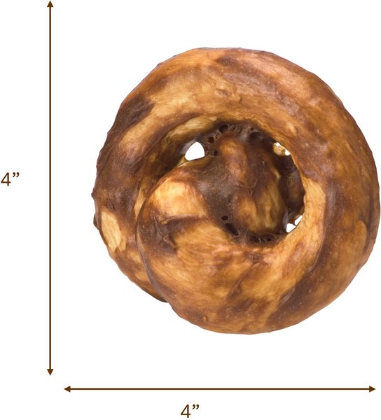 Fieldcrest Farms Nothin' To Hide Bakery Collection Pretzel 4-inch Beef Flavor Dog Chews