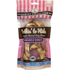 Fieldcrest Farms Nothin' To Hide Bakery Collection Braided Ring 3.5-inch Beef Flavor Dog Chews