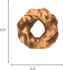 Fieldcrest Farms Nothin' To Hide Bakery Collection Braided Ring 3.5-inch Beef Flavor Dog Chews, Medium, 2 count slide 2 of 3