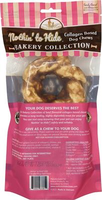 Show full view: Fieldcrest Farms Nothin' To Hide Bakery Collection Braided Ring 3.5-inch Beef Flavor Dog Chews, Medium, 2 count slide 3 of 4