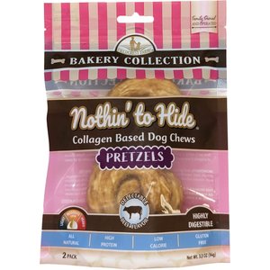 Fieldcrest Farms Nothin' To Hide Bakery Collection Pretzel 3-inch Beef Flavor Dog Chews, Medium, 2 count