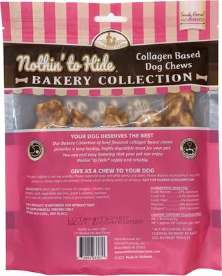 Show full view: Fieldcrest Farms Nothin' To Hide Bakery Collection Braided Stix 4.5-inch Beef Flavor Dog Chews, Small, 5 count slide 2 of 4