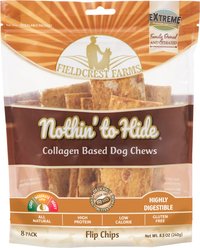 Fieldcrest Farms Nothin' To Hide Flip Chips Peanut Butter Flavor Dog Chews, 8 count