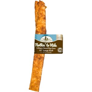 Fieldcrest Farms Nothin' To Hide Large Roll 10-inch Beef Flavor Dog Chew, 1 count