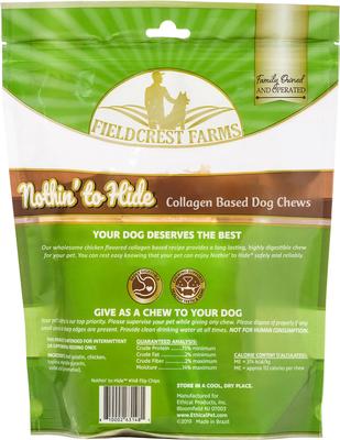Show full view: Fieldcrest Farms Nothin' To Hide Flip Chips Chicken Flavor Dog Chews, 8 count slide 3 of 8