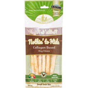 Fieldcrest Farms Nothin' To Hide Small Twist Stix Chicken Flavor Dog Chews, 10 count