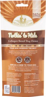 Show full view: Fieldcrest Farms Nothin' To Hide Small Twist Stix Peanut Butter Flavor Dog Chews, 10 count slide 3 of 8