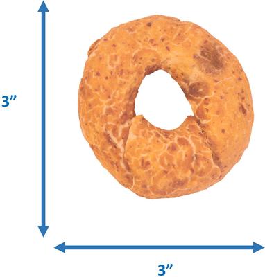 Show full view: Fieldcrest Farms Nothin' To Hide Bagel 3-inch Salmon Flavor Dog Chew, 1 Count slide 5 of 6