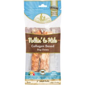 Fieldcrest Farms Nothin' To Hide Small Roll 5-inch Beef Flavor Dog Chews, 2 count