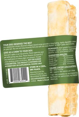 Show full view: Fieldcrest Farms Nothin' To Hide Small Roll 5-inch Chicken Flavor Dog Chew, 1 count slide 3 of 6