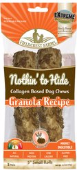 Fieldcrest Farms Nothin' To Hide Small Roll 5-inch Granola Flavor Dog Chews, 2 count