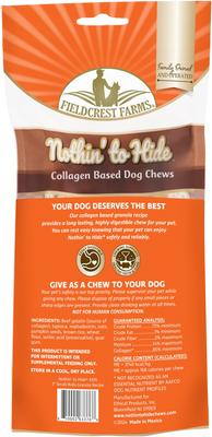 Show full view: Fieldcrest Farms Nothin' To Hide Small Roll 5-inch Granola Flavor Dog Chews, 2 count slide 3 of 6