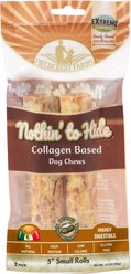 Fieldcrest Farms Nothin' To Hide Small Roll 5-inch Peanut Butter Flavor Dog Chews, 2 count