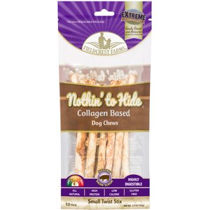 Fieldcrest Farms Nothin' To Hide Small Twist Stix Bacon Flavor Dog Chews, 10 count