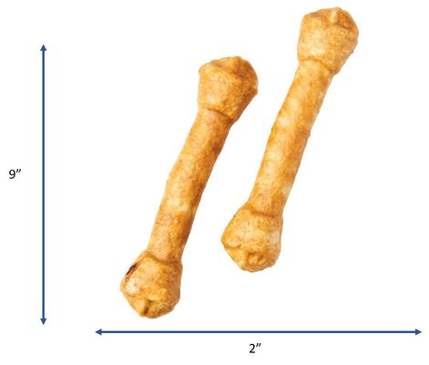 Show full view: Fieldcrest Farms Nothin' To Hide Ultra 9-inch Knotted Bone Beef Flavor Dog Chews, 2 count slide 4 of 5