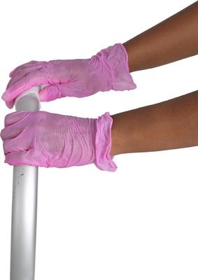 Show full view: FifthPulse Vinyl Exam Gloves, Pink, Small, 200 count slide 7 of 10
