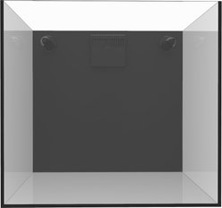 Fiji Cube External Overflow Rimless Glass Tank, 22.4-gal