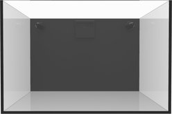 Fiji Cube External Overflow Rimless Glass Tank, 32-gal