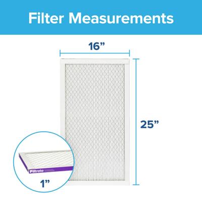 Show full view: Filtrete Allergen, Bacteria & Virus 1500 MPR Air Filter, 4 count, 16 x 25 inches slide 3 of 9
