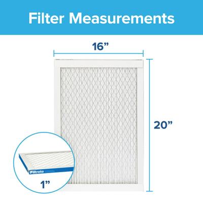 Show full view: Filtrete High Performance 1900 MPR Air Filter, 4 count, 16 x 20 inches slide 3 of 9