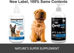 Finest for Pets Omegease Omega-Rich Fish Oil Dog & Cat Supplement, 8-fl oz bottle slide 2 of 7