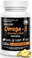 Finest for Pets Omegeffect Premium Omega-3 Soft Gels Dog Supplement, 180 count