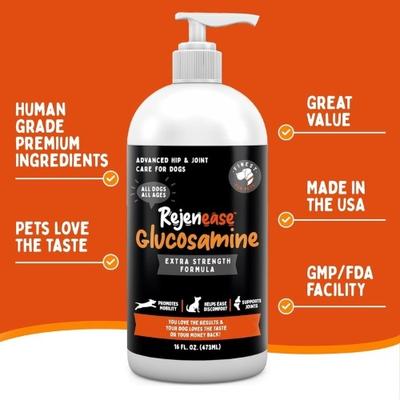 Show full view: Finest for Pets Rejenease All Natural Hip & Joint Dog Supplement, 16-fl oz bottle slide 5 of 11
