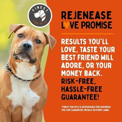 Show full view: Finest for Pets Rejenease All Natural Hip & Joint Dog Supplement, 32-fl oz bottle slide 7 of 11